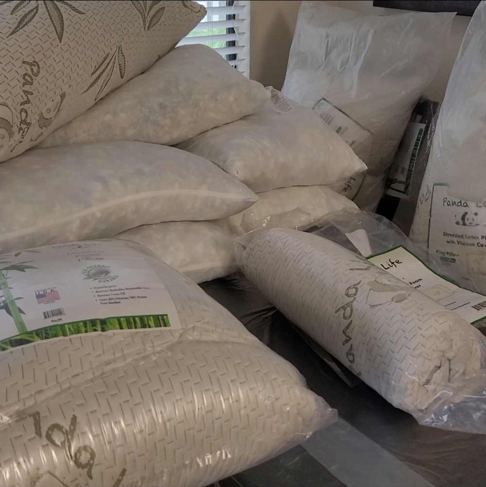 Bamboo #317 Pillow 7" Shredded Memory Foam Soft Removable Zip Cover - Picture 13 of 15